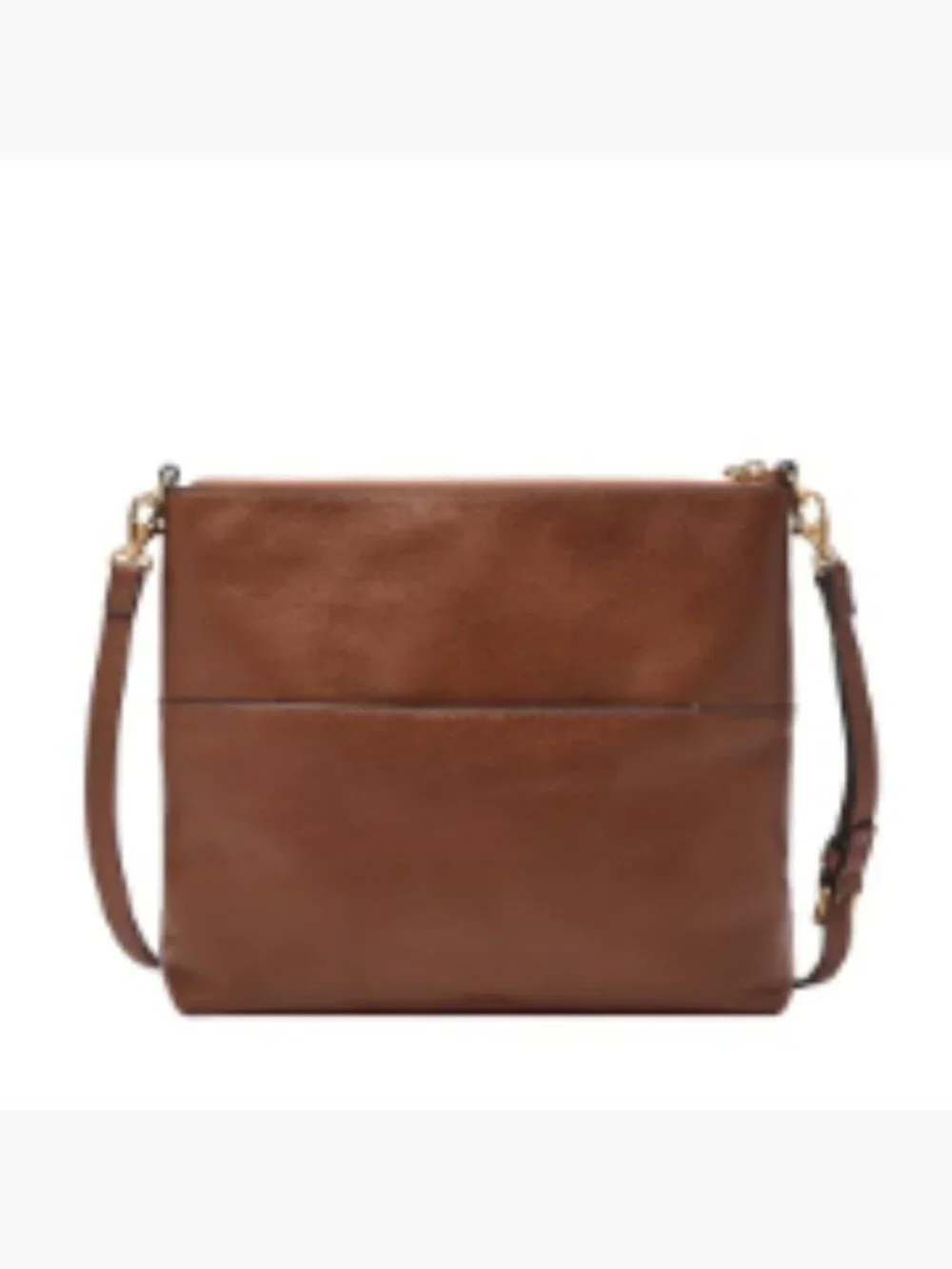 Genuine Leather Small Flap Crossbody Purse with Adjustable Strap
